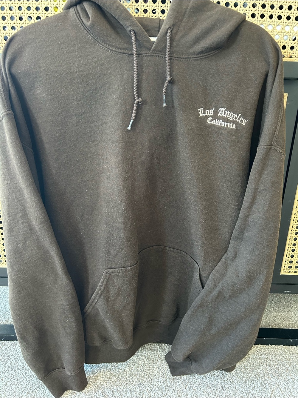 riot society Brown Los Angeles California Pullover Hoodie